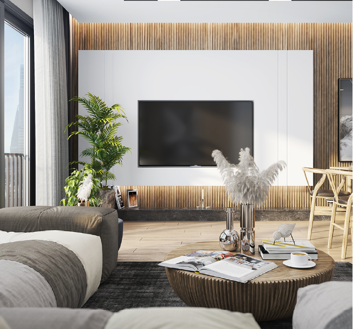 Angel City Aydınlık ve Ferah Mekânlar - Geniş Pencereler ve Balkonlu Daireler